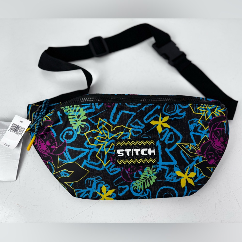 Disney Stitch neon and Black Belt Bag